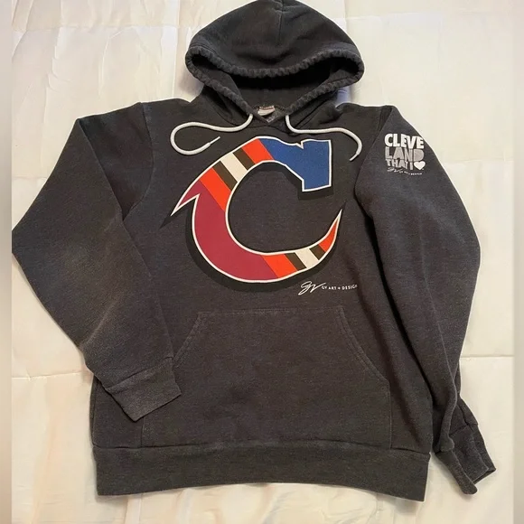 Cleveland/ men’s gray hoodie, size S - Picture 1 of 4